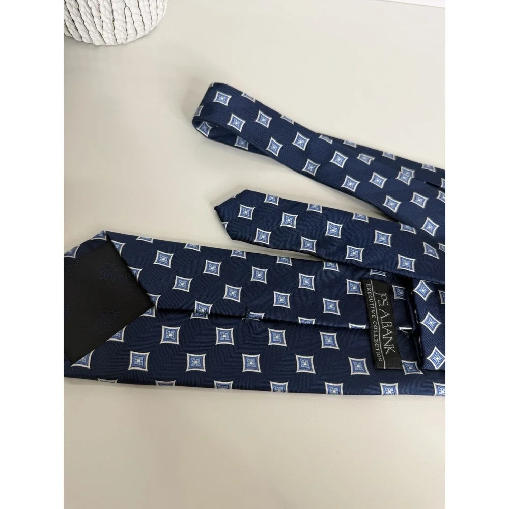 Jos. A. Bank Executive Silk Necktie Navy 3 3/8
